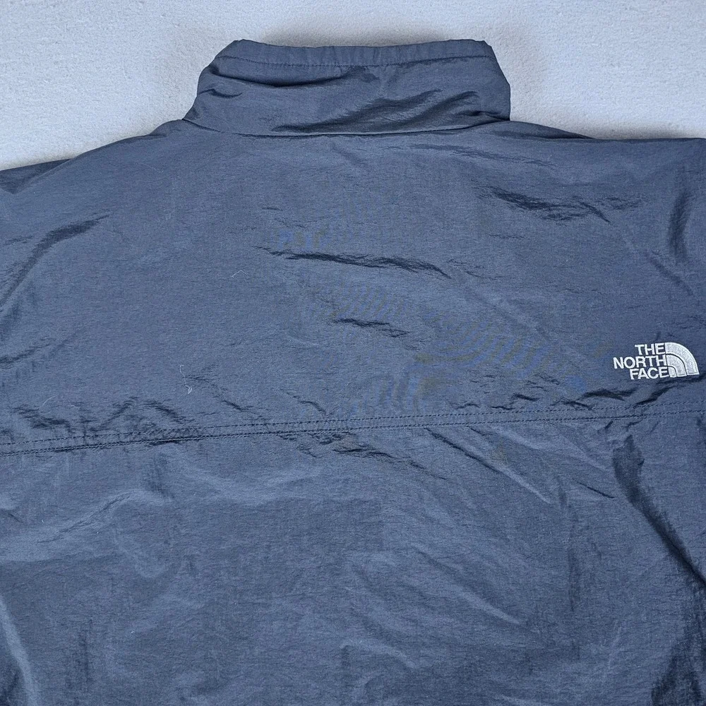 VTG The North Face Jacket Mens Extra Large Black Full Zip Fleece Lined Gorpcore